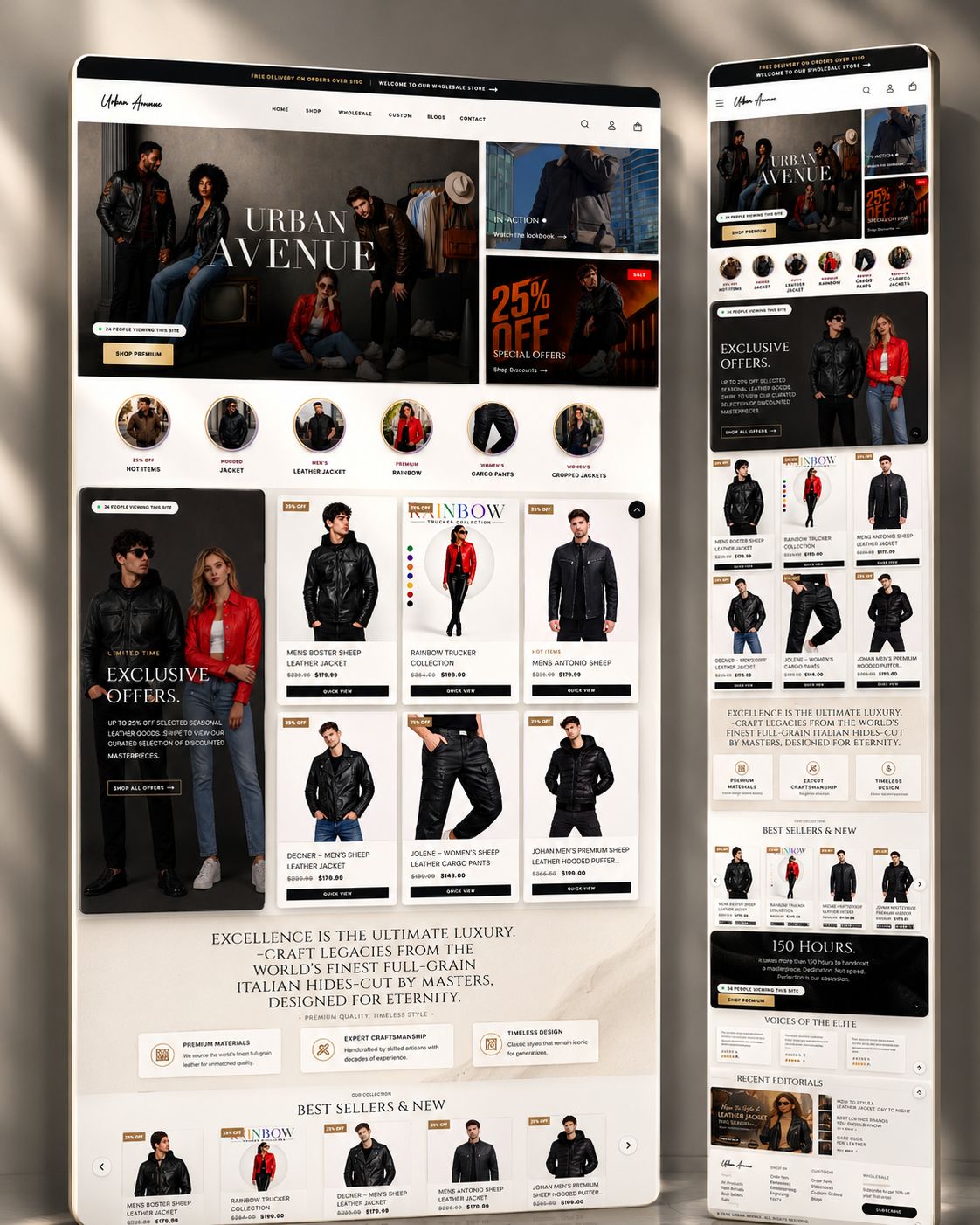 Urban Avenue ecommerce store